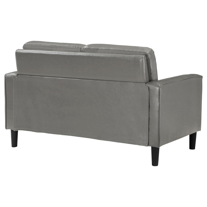 Coaster Furniture 508366 Ruth Upholstered Track Arm Loveseat Grey