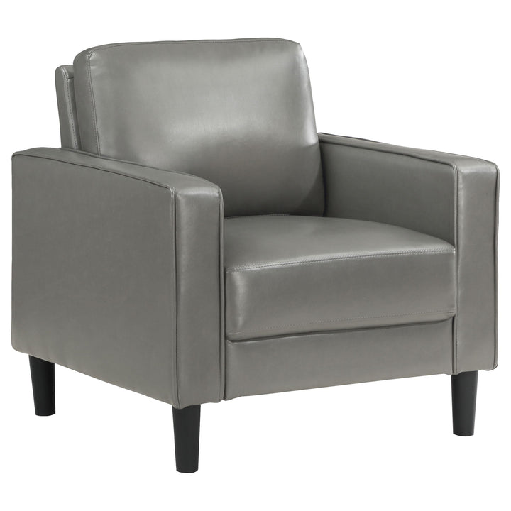 Coaster Furniture 508367 Ruth Upholstered Track Arm Accent Chair Grey