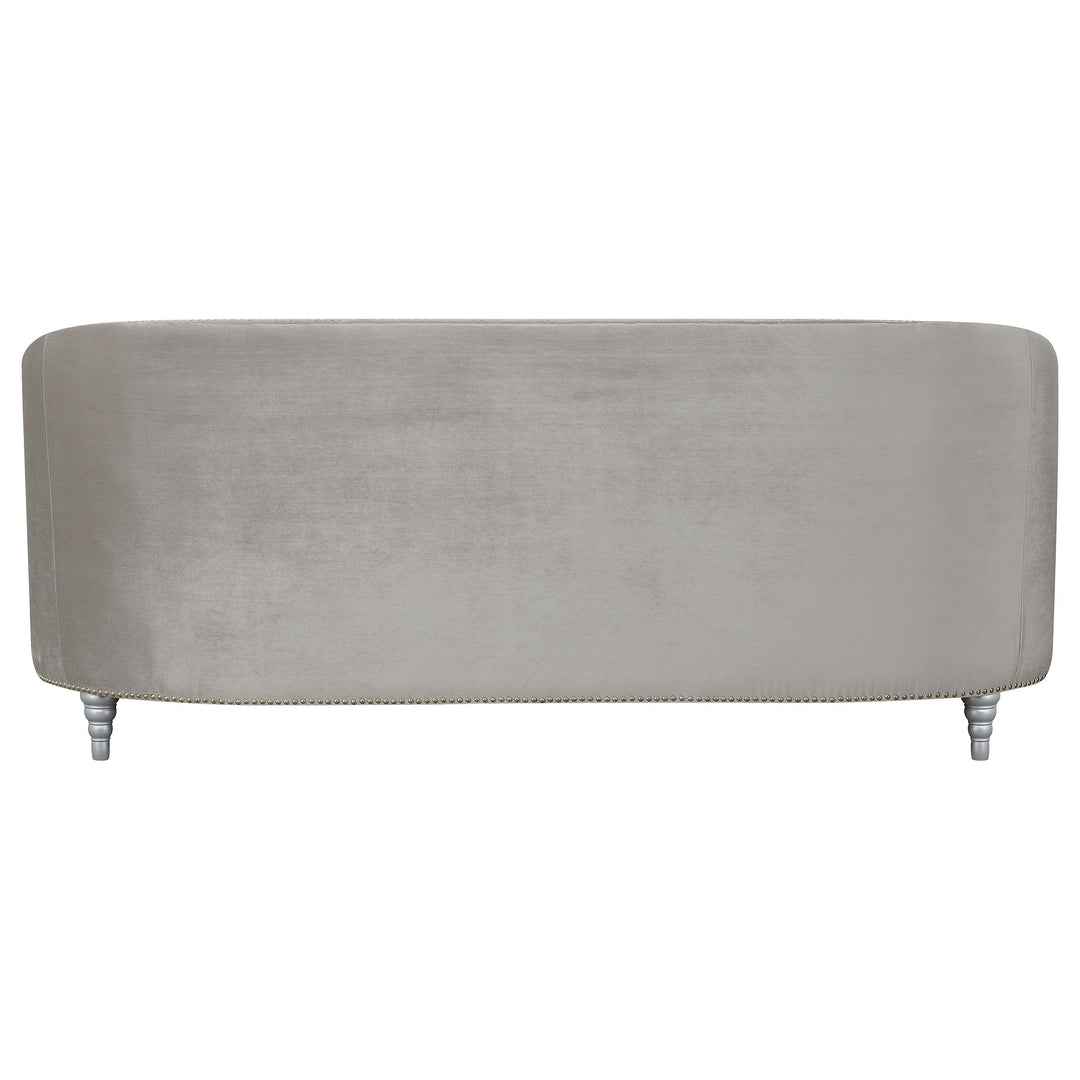 Coaster Furniture 508461 Avonlea Upholstered Sloped Arm Sofa Grey Velvet