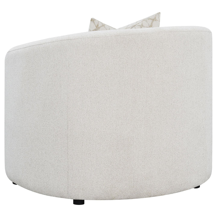Coaster Furniture 509173 Rainn Boucle Upholstered Sloped Arm Accent Chair Latte