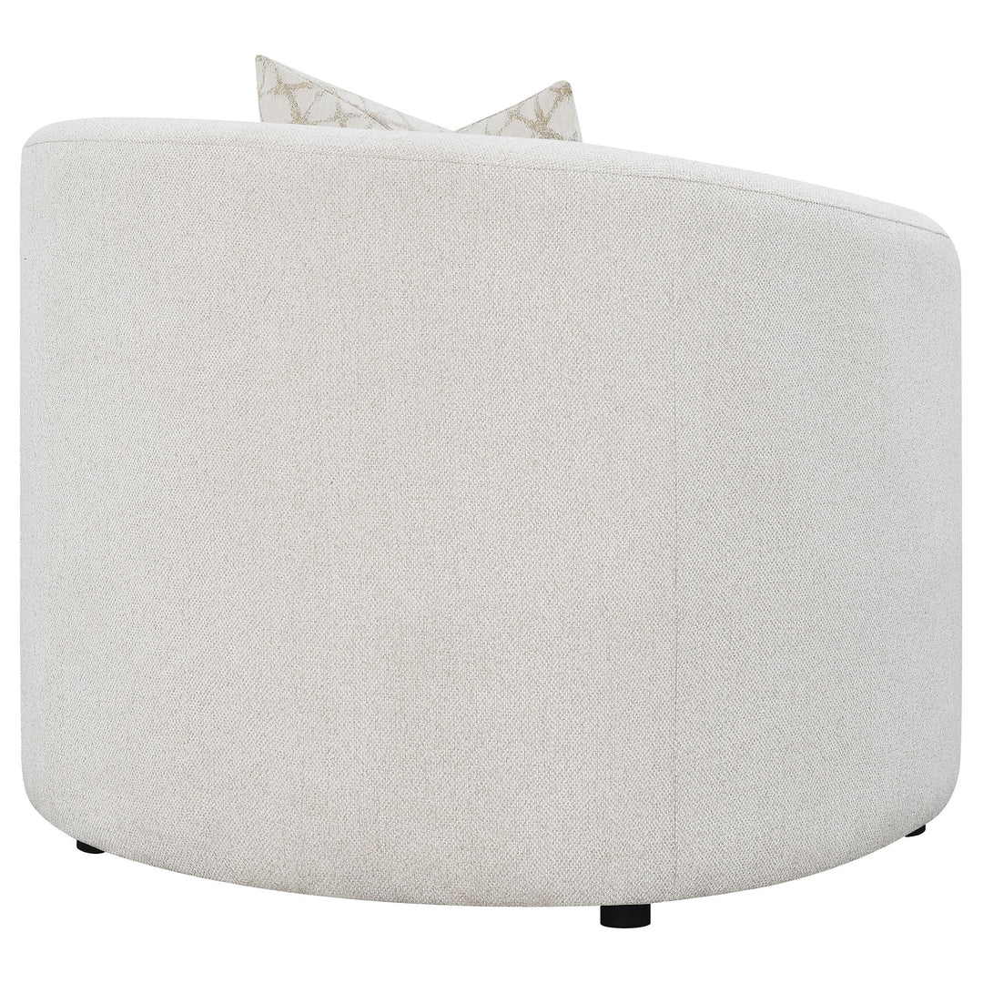 Coaster Furniture 509173 Rainn Boucle Upholstered Sloped Arm Accent Chair Latte