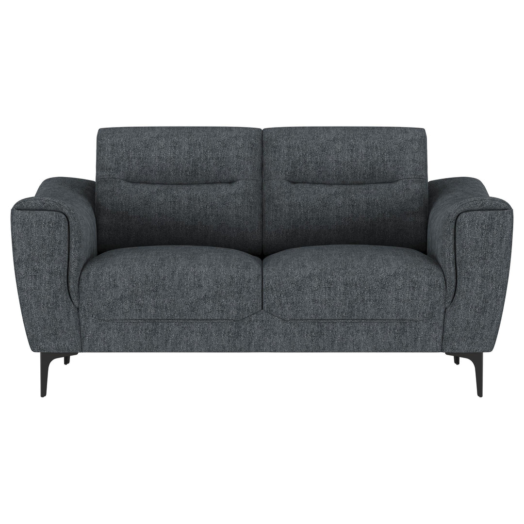Coaster Furniture 509281-S2 Nolan 2-piece Upholstered Sofa Set Charcoal