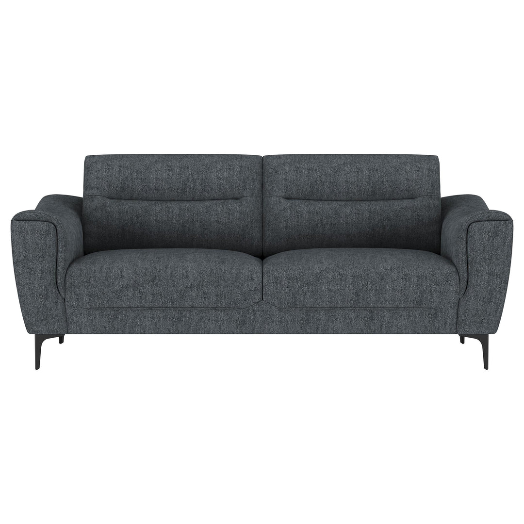 Coaster Furniture 509281 Nolan Upholstered Sloped Track Arm Sofa Charcoal