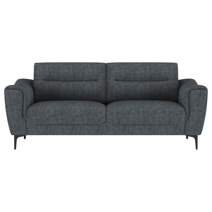 Coaster Furniture 509281 Nolan Upholstered Sloped Track Arm Sofa Charcoal