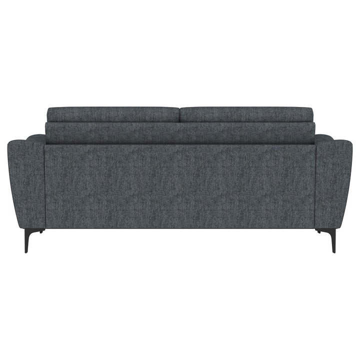 Coaster Furniture 509281 Nolan Upholstered Sloped Track Arm Sofa Charcoal