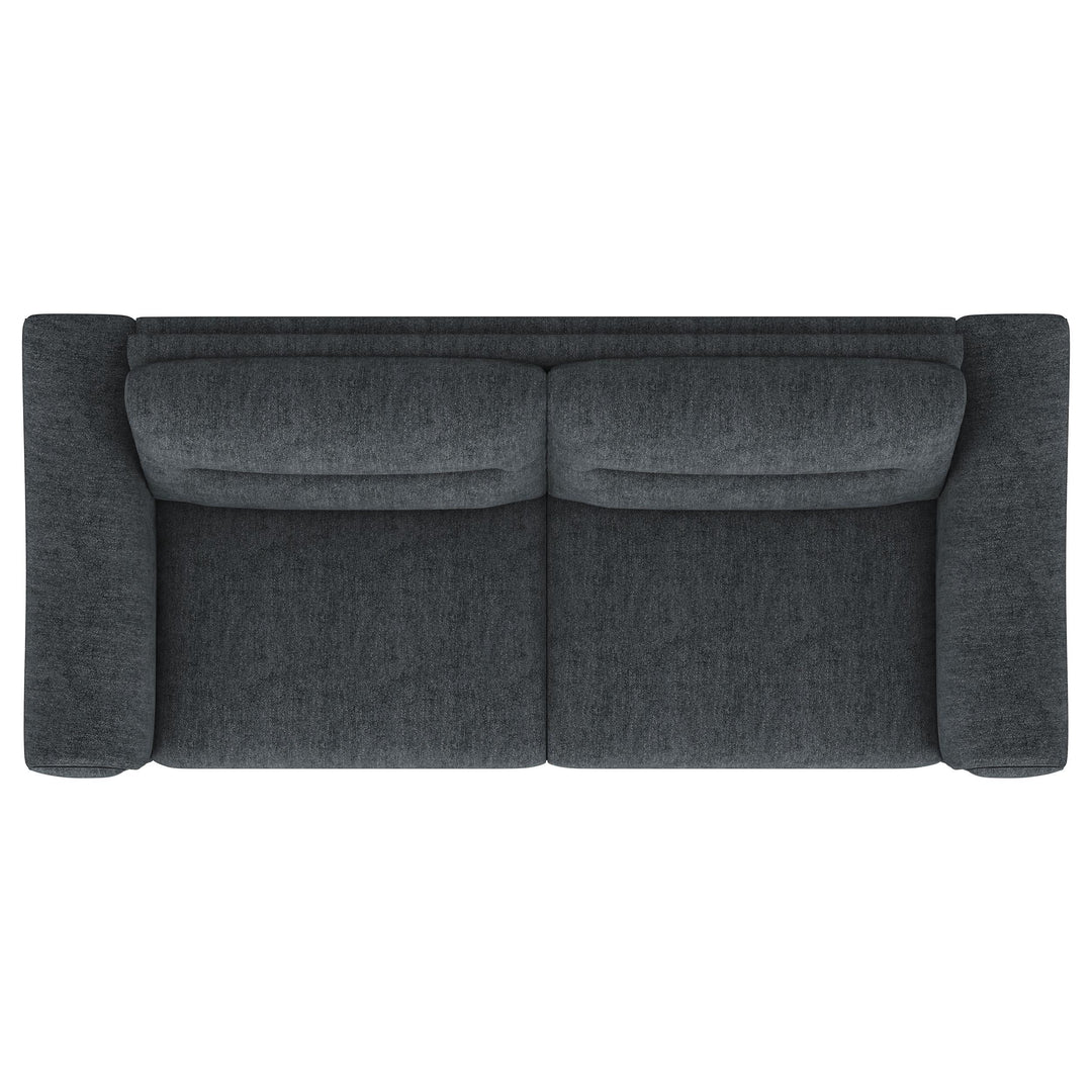 Coaster Furniture 509281 Nolan Upholstered Sloped Track Arm Sofa Charcoal