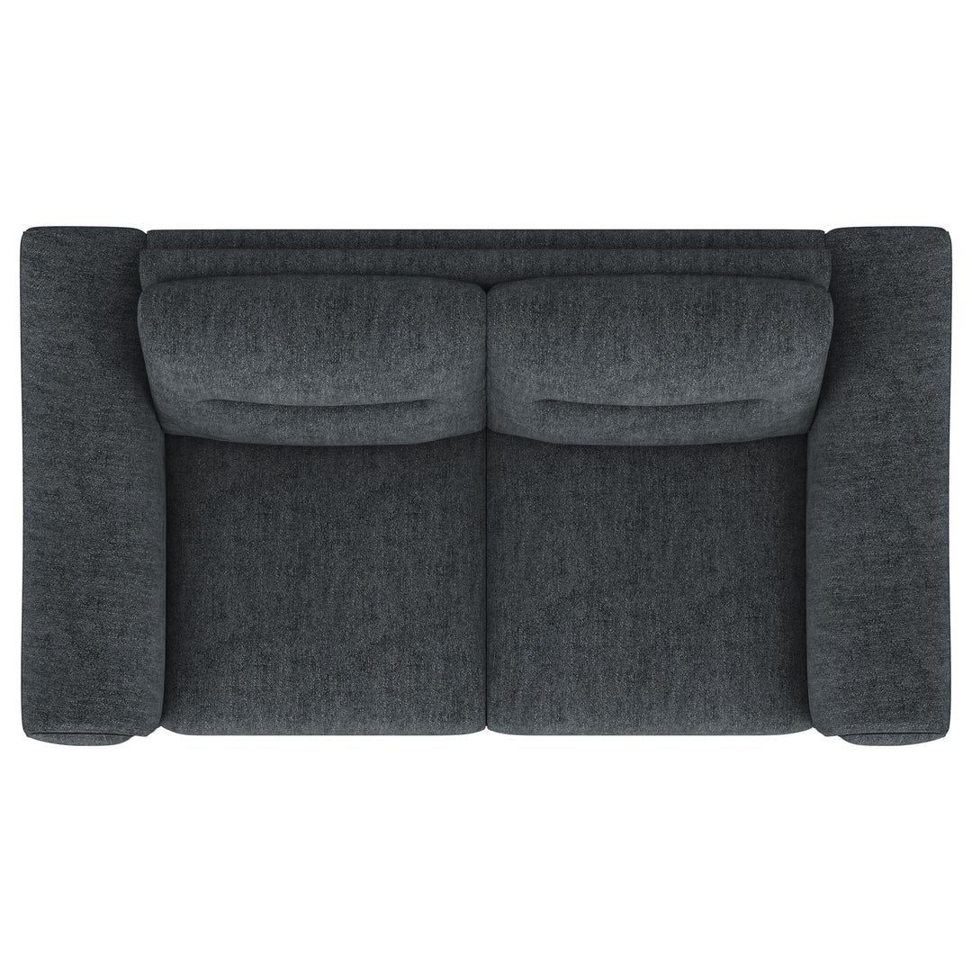 Coaster Furniture 509282 Nolan Upholstered Sloped Track Arm Loveseat Charcoal