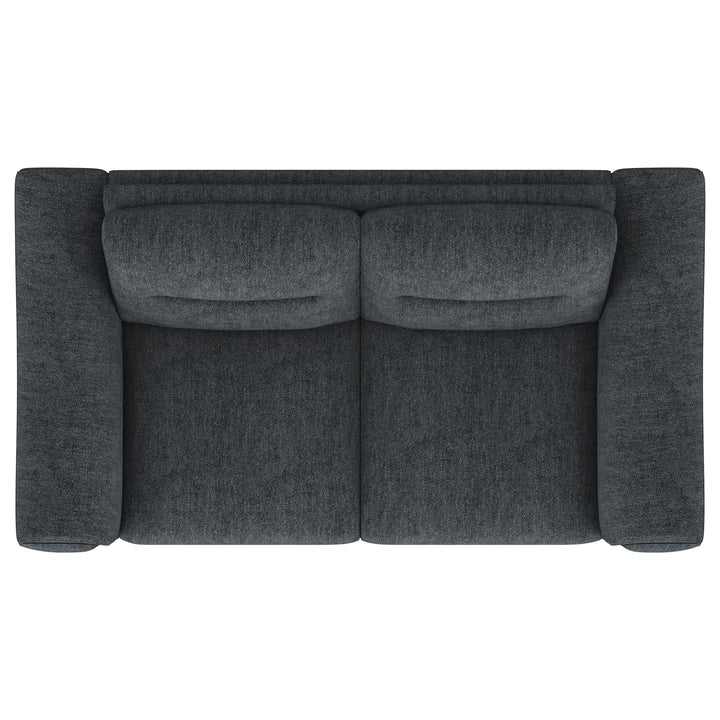 Coaster Furniture 509282 Nolan Upholstered Sloped Track Arm Loveseat Charcoal