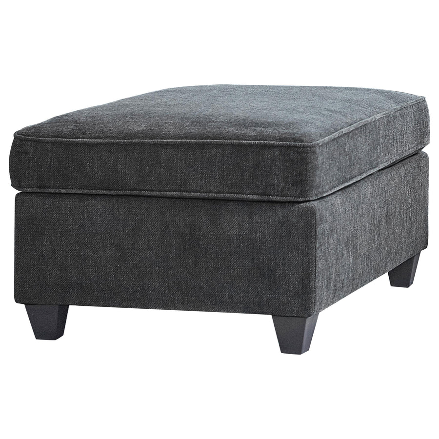 Coaster Furniture 509348 Mccord Rectangular Upholstered Ottoman Dark Grey