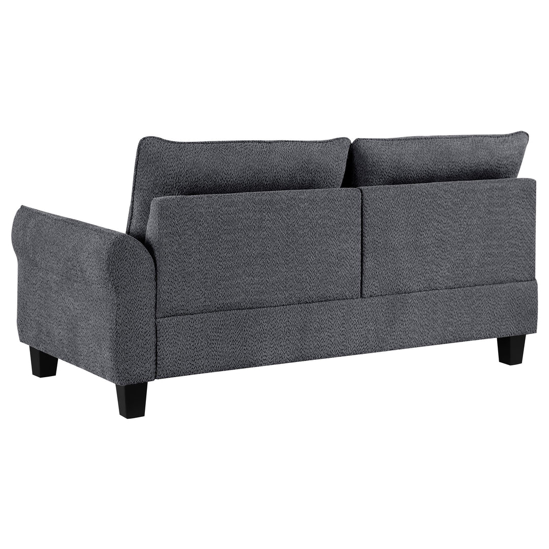 Coaster Furniture 509540 Caspian Upholstered Curved Arm Chaise Sectional Sofa Grey