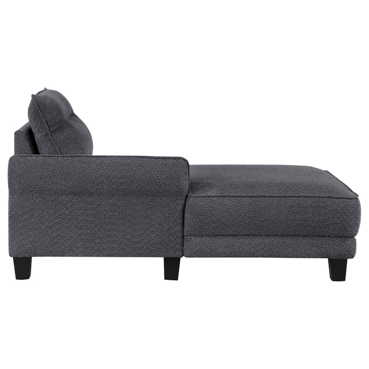 Coaster Furniture 509540 Caspian Upholstered Curved Arm Chaise Sectional Sofa Grey