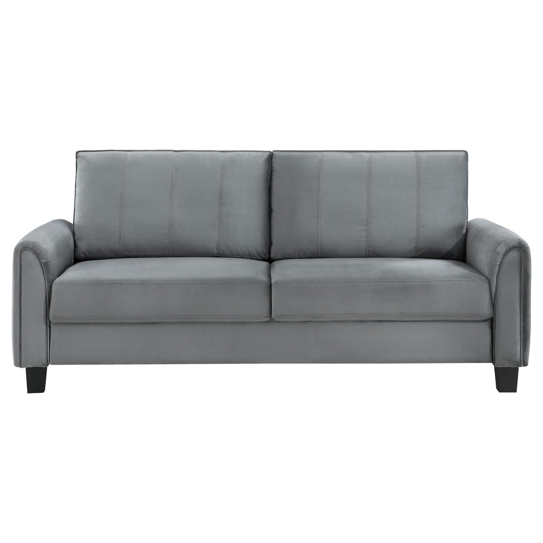 Coaster Furniture 509634 Davis Upholstered Rolled Arm Sofa Grey