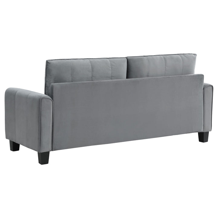 Coaster Furniture 509634 Davis Upholstered Rolled Arm Sofa Grey