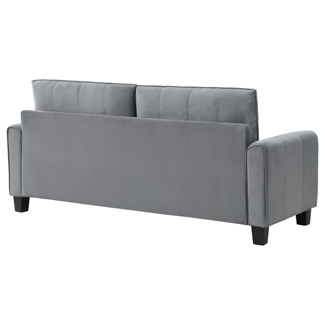 Coaster Furniture 509634 Davis Upholstered Rolled Arm Sofa Grey
