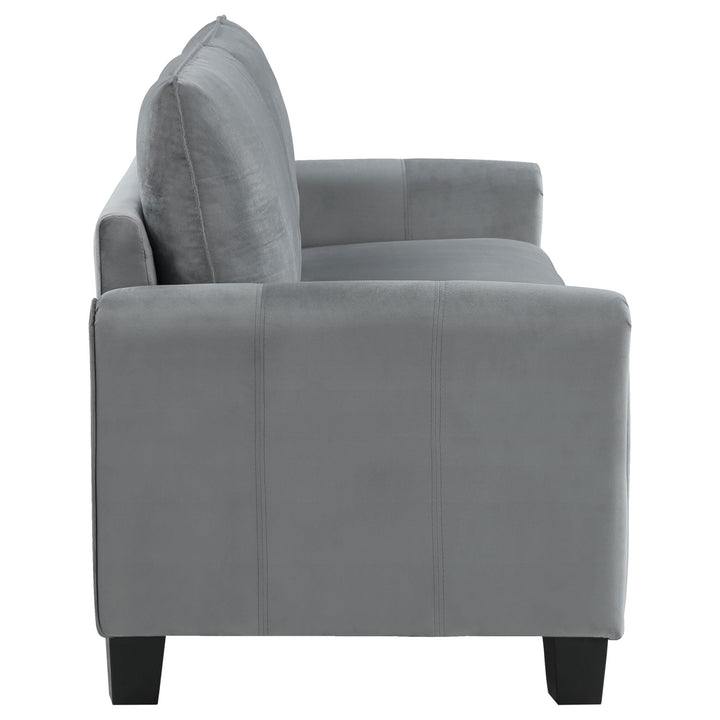 Coaster Furniture 509634 Davis Upholstered Rolled Arm Sofa Grey