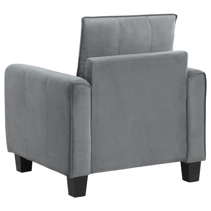 Coaster Furniture 509636 Davis Upholstered Rolled Arm Accent Chair Grey