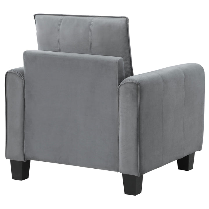 Coaster Furniture 509636 Davis Upholstered Rolled Arm Accent Chair Grey