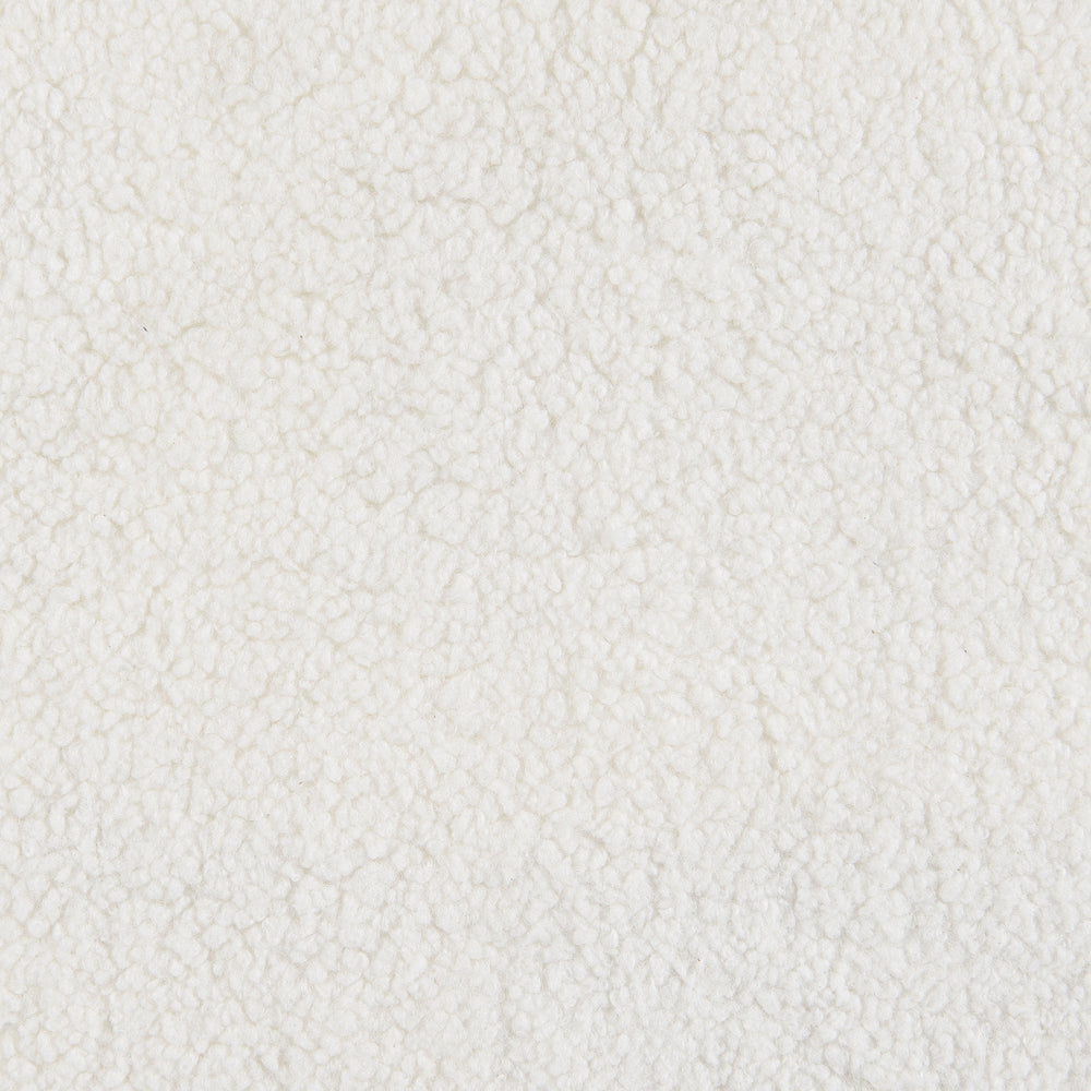 Isabella - Faux Sheepskin Upholstered Loveseat Natural - Ivory