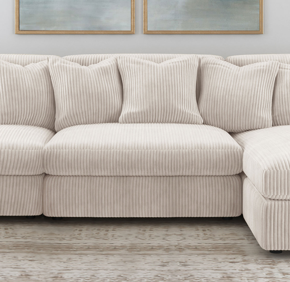 Blaine - Upholstered Armless Chair - Sand