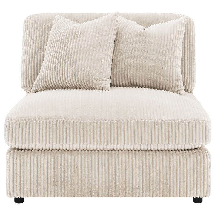 Blaine - Upholstered Armless Chair - Sand