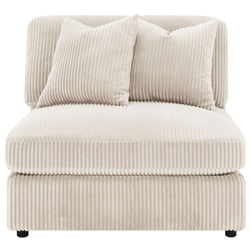 Blaine - Upholstered Armless Chair - Sand