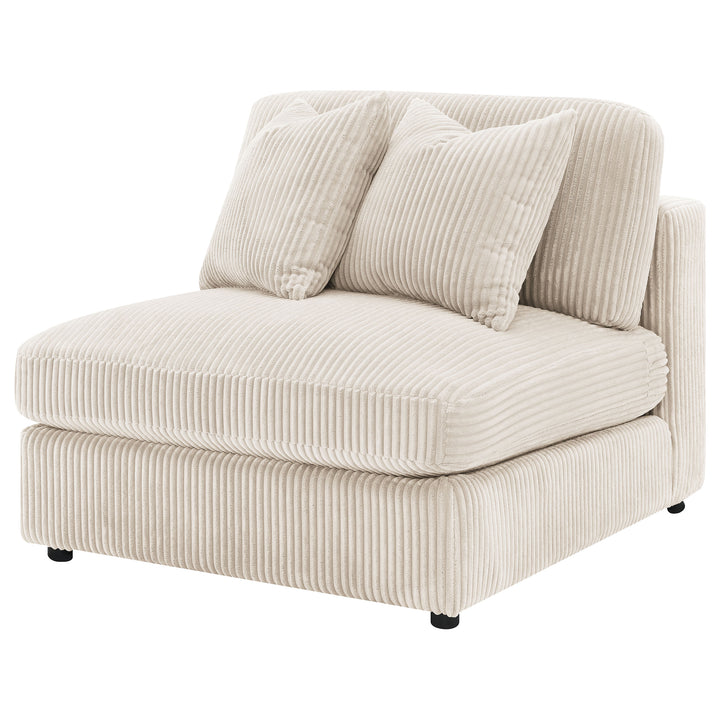 Blaine - Upholstered Armless Chair - Sand