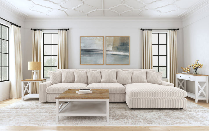 Blaine - Upholstered Armless Chair - Sand