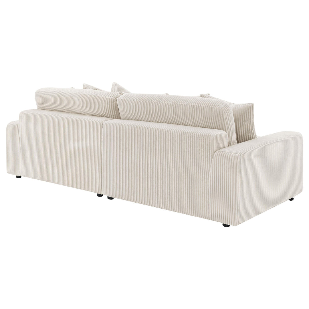 Coaster Furniture 509899 Blaine Upholstered Reversible Chaise Sectional Sofa Sand