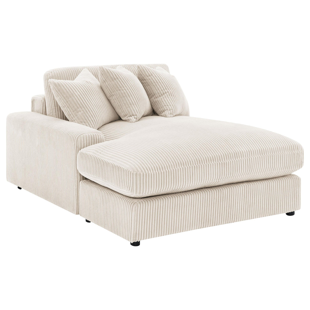 Coaster Furniture 509899 Blaine Upholstered Reversible Chaise Sectional Sofa Sand