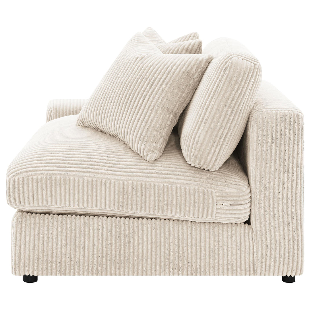 Coaster Furniture 509899 Blaine Upholstered Reversible Chaise Sectional Sofa Sand