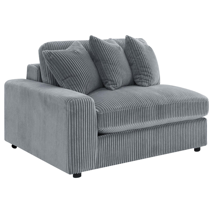 Coaster Furniture 509900 Blaine Upholstered Reversible Chaise Sectional Sofa Fog