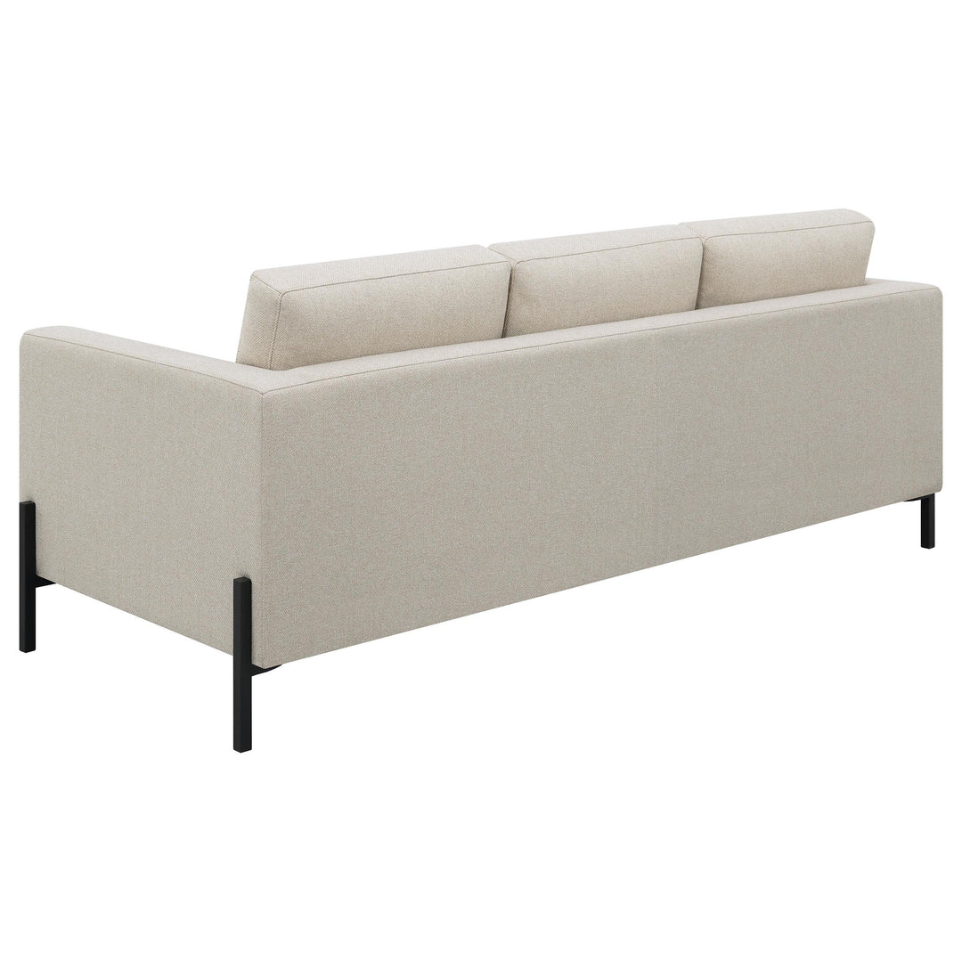 Coaster Furniture 509901 Tilly Upholstered Track Arm Sofa Oatmeal