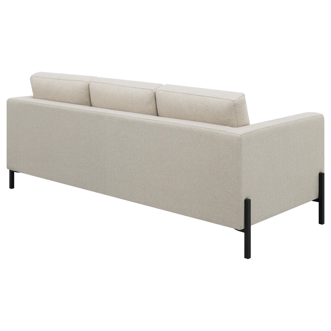 Coaster Furniture 509901 Tilly Upholstered Track Arm Sofa Oatmeal