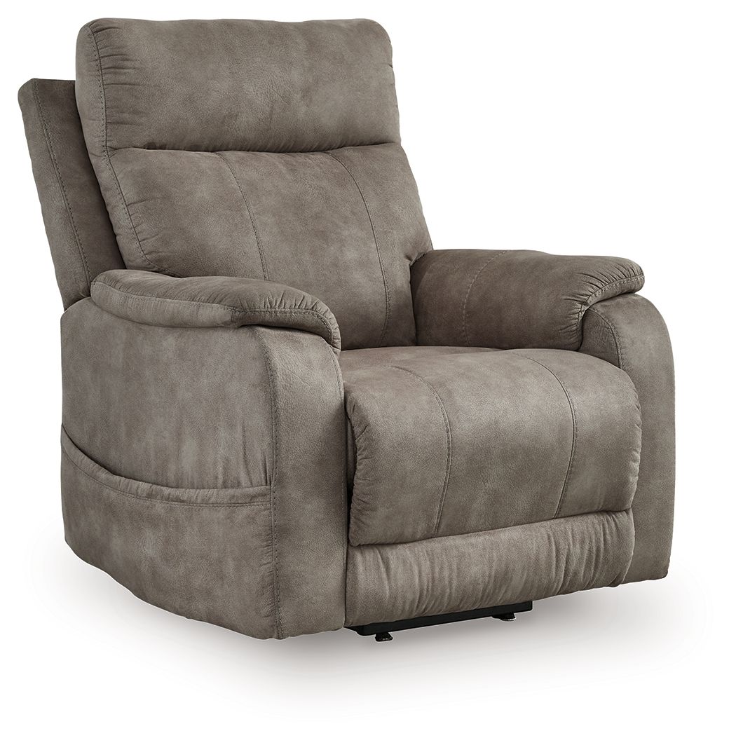 Crestmeade Power Lift Recliner with Heat, Massage & USB Charging - Light Brown