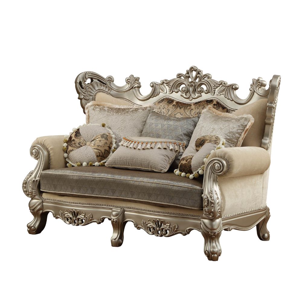 Ranita Loveseat with 6 Pillows