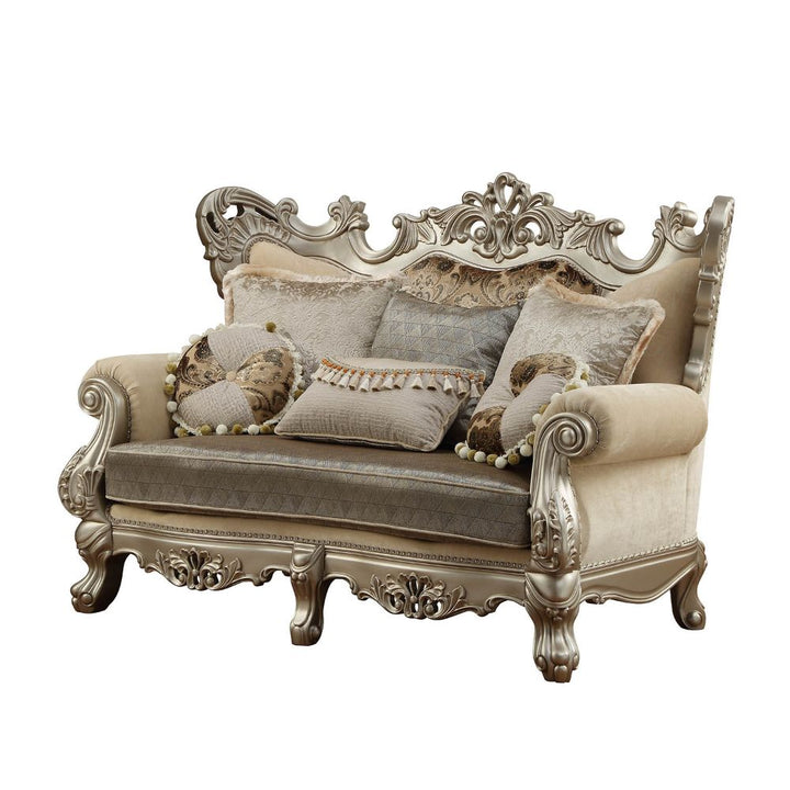Ranita Loveseat with 6 Pillows