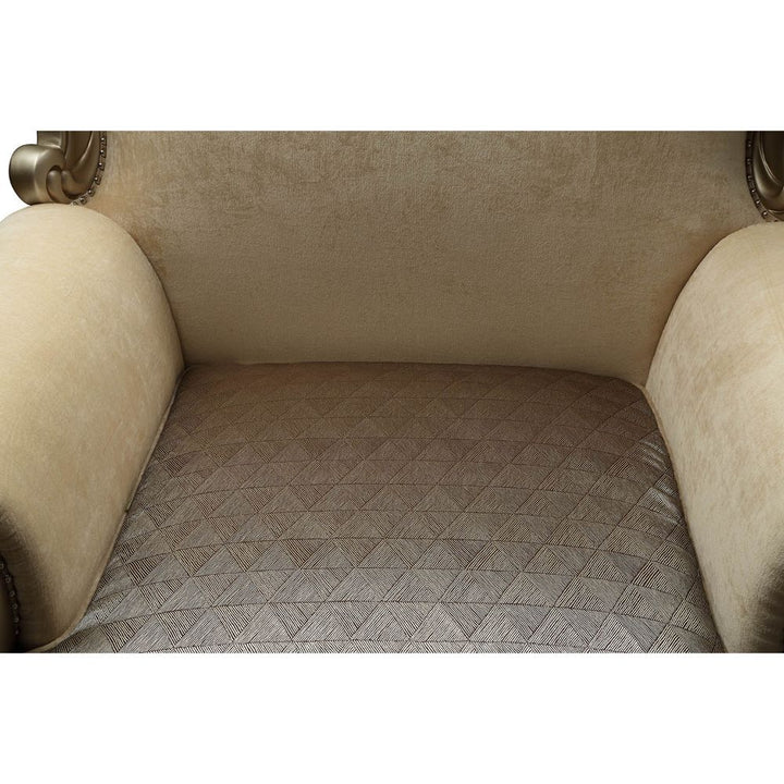 Ranita Chair with 2 Pillows in Fabric &amp; Champagne