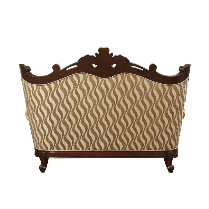 Shalisa Loveseat with 5 Pillows(Same Lv01586) in Fabric &amp; Walnut
