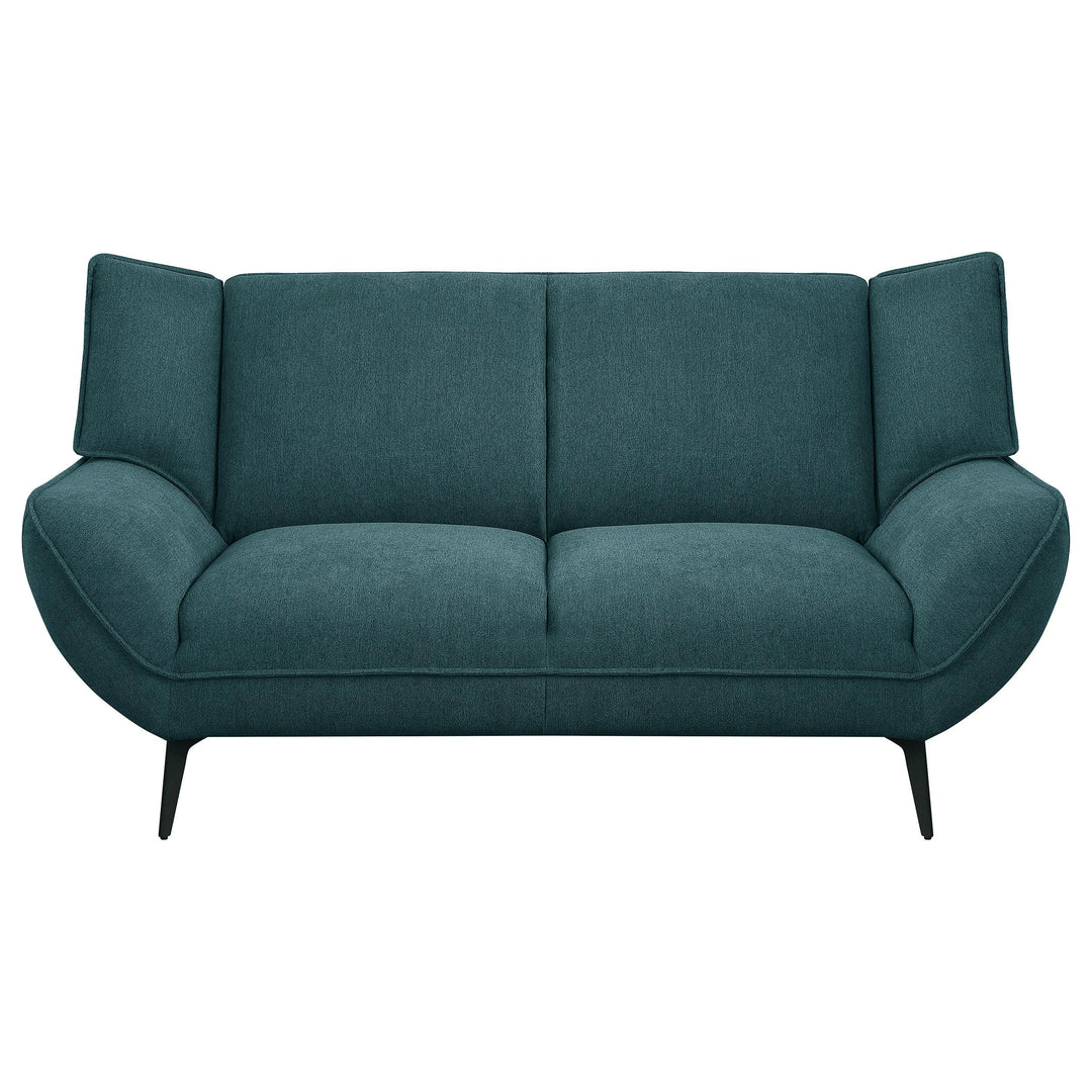 Coaster Furniture 511161-S3 Acton 3-piece Upholstered Flared Arm Sofa Set Teal Blue