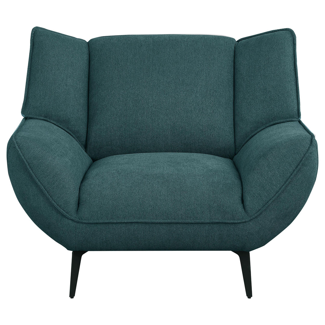 Coaster Furniture 511161-S3 Acton 3-piece Upholstered Flared Arm Sofa Set Teal Blue