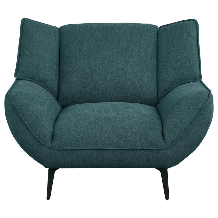 Coaster Furniture 511161-S3 Acton 3-piece Upholstered Flared Arm Sofa Set Teal Blue