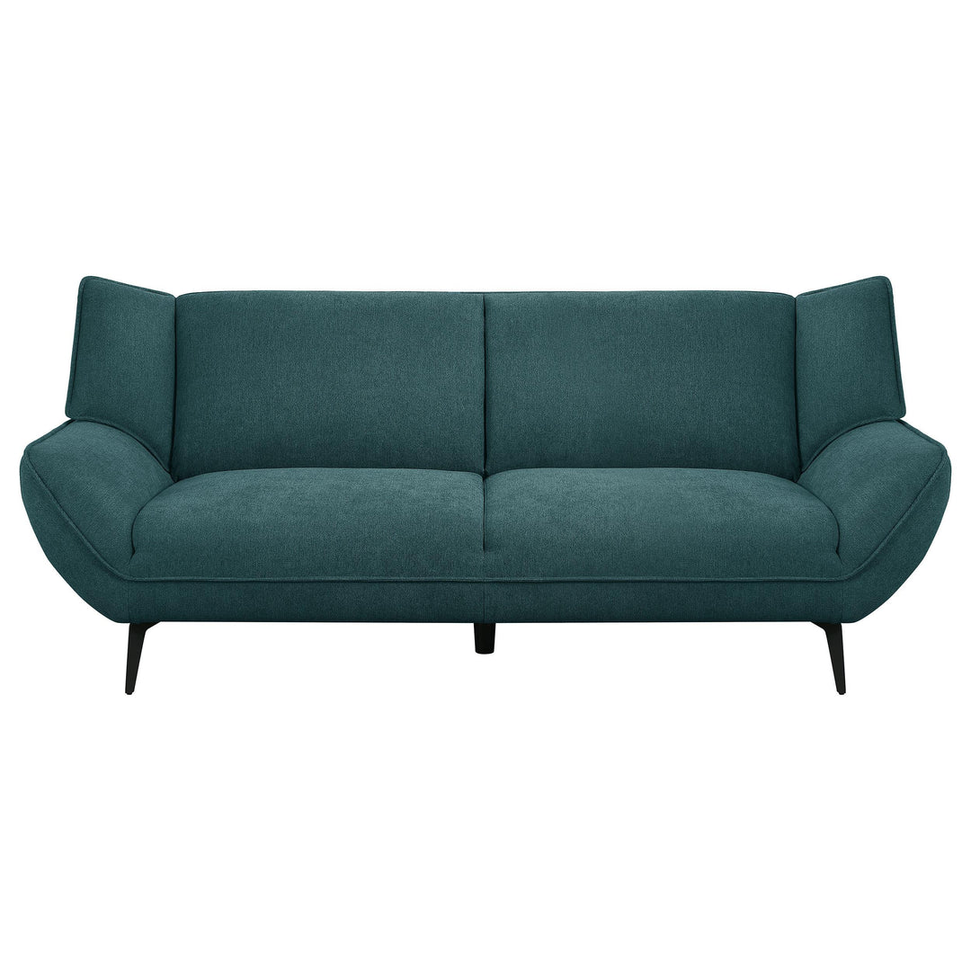 Coaster Furniture 511161 Acton Upholstered Flared Arm Sofa Teal Blue