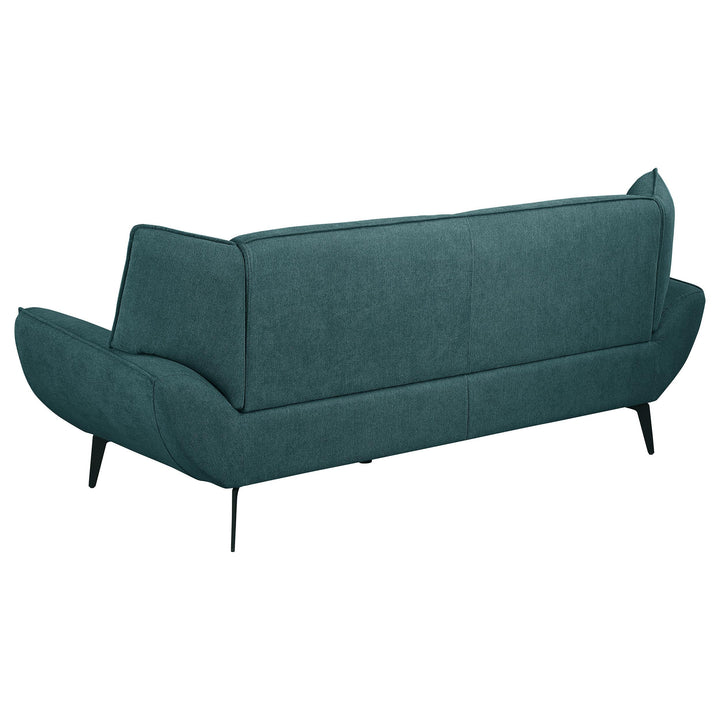 Coaster Furniture 511161 Acton Upholstered Flared Arm Sofa Teal Blue
