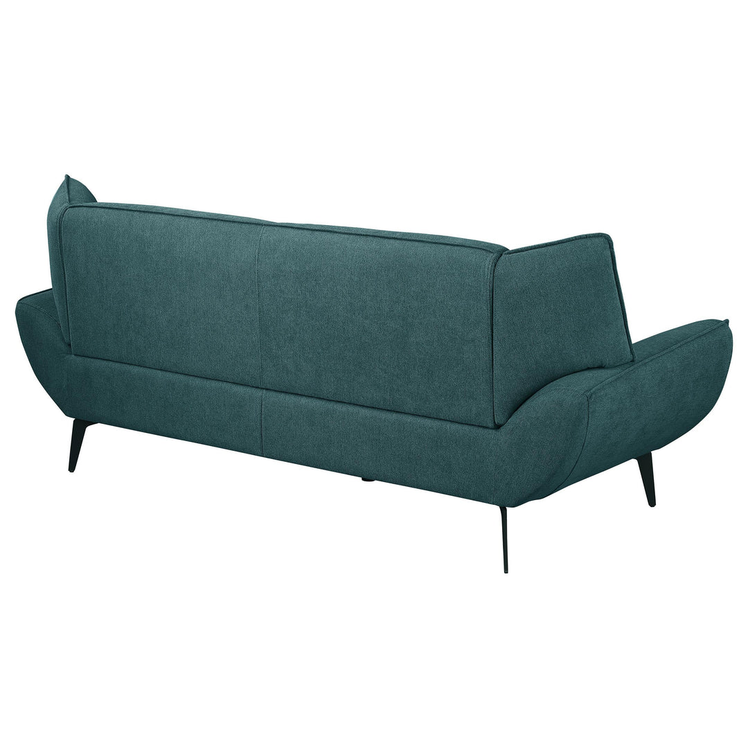 Coaster Furniture 511161 Acton Upholstered Flared Arm Sofa Teal Blue