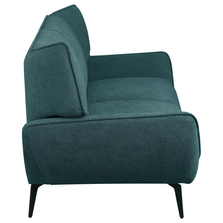 Coaster Furniture 511161 Acton Upholstered Flared Arm Sofa Teal Blue
