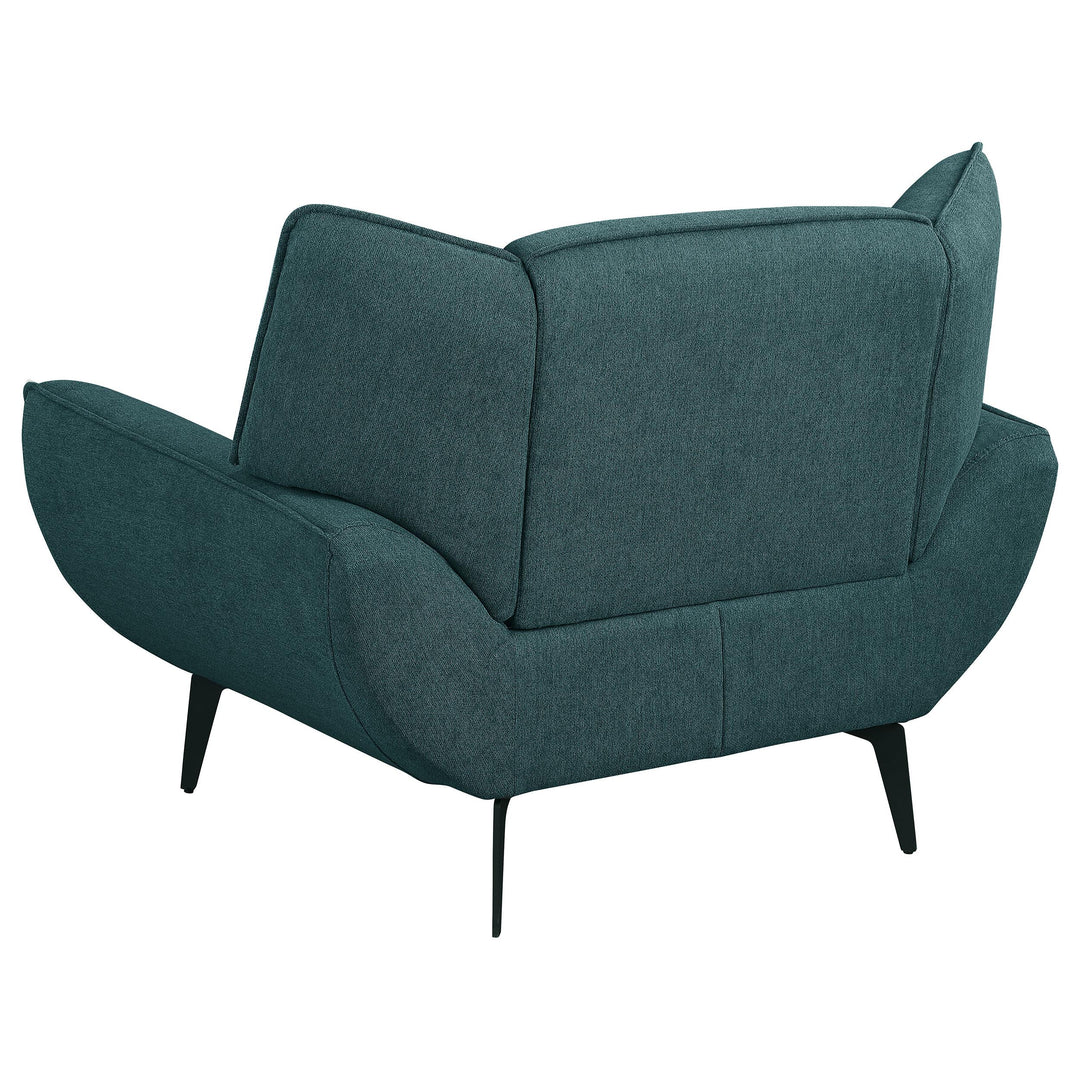 Coaster Furniture 511163 Acton Upholstered Flared Arm Accent Chair Teal Blue