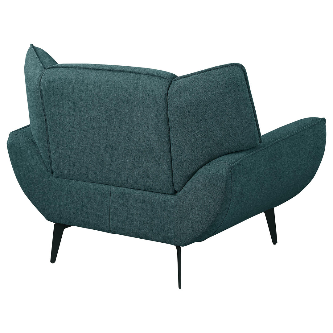 Coaster Furniture 511163 Acton Upholstered Flared Arm Accent Chair Teal Blue