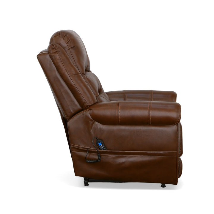 Oscar Leather Power Lift Recliner with Right