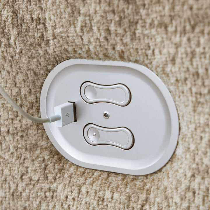 Tip-off - Power Reclining Sofa With Adj Headrest - Wheat