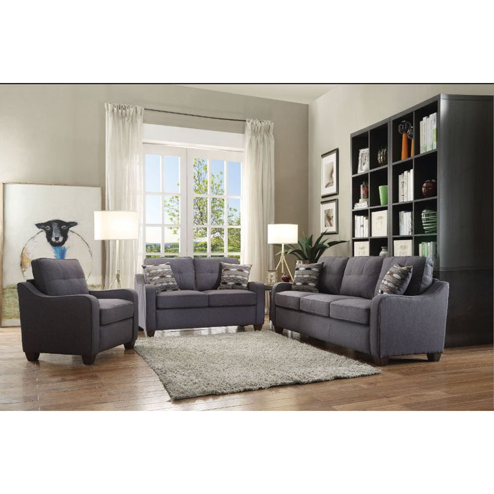 Cleavon II - Sofa With 2 Pillows - Gray Linen